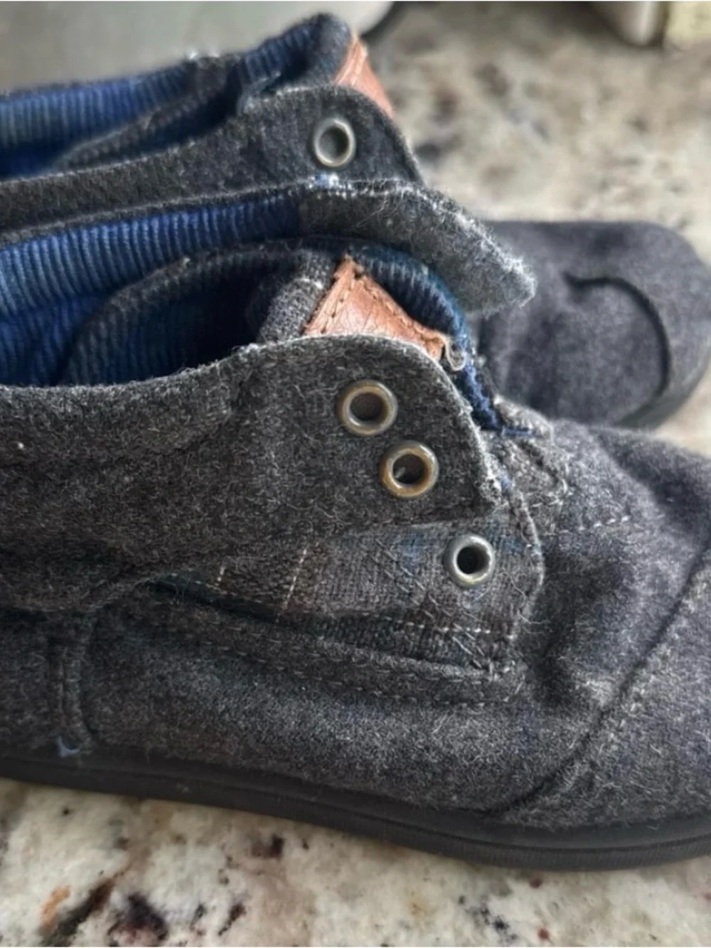 Toms Kids Charcoal Gray Boots